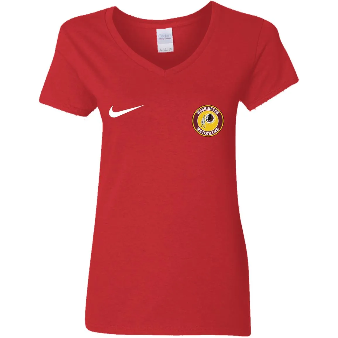 Nike Washington Redskins Nfl Football Women V-Neck T-Shirt