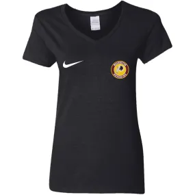 Nike Washington Redskins Nfl Football Women V-Neck T-Shirt