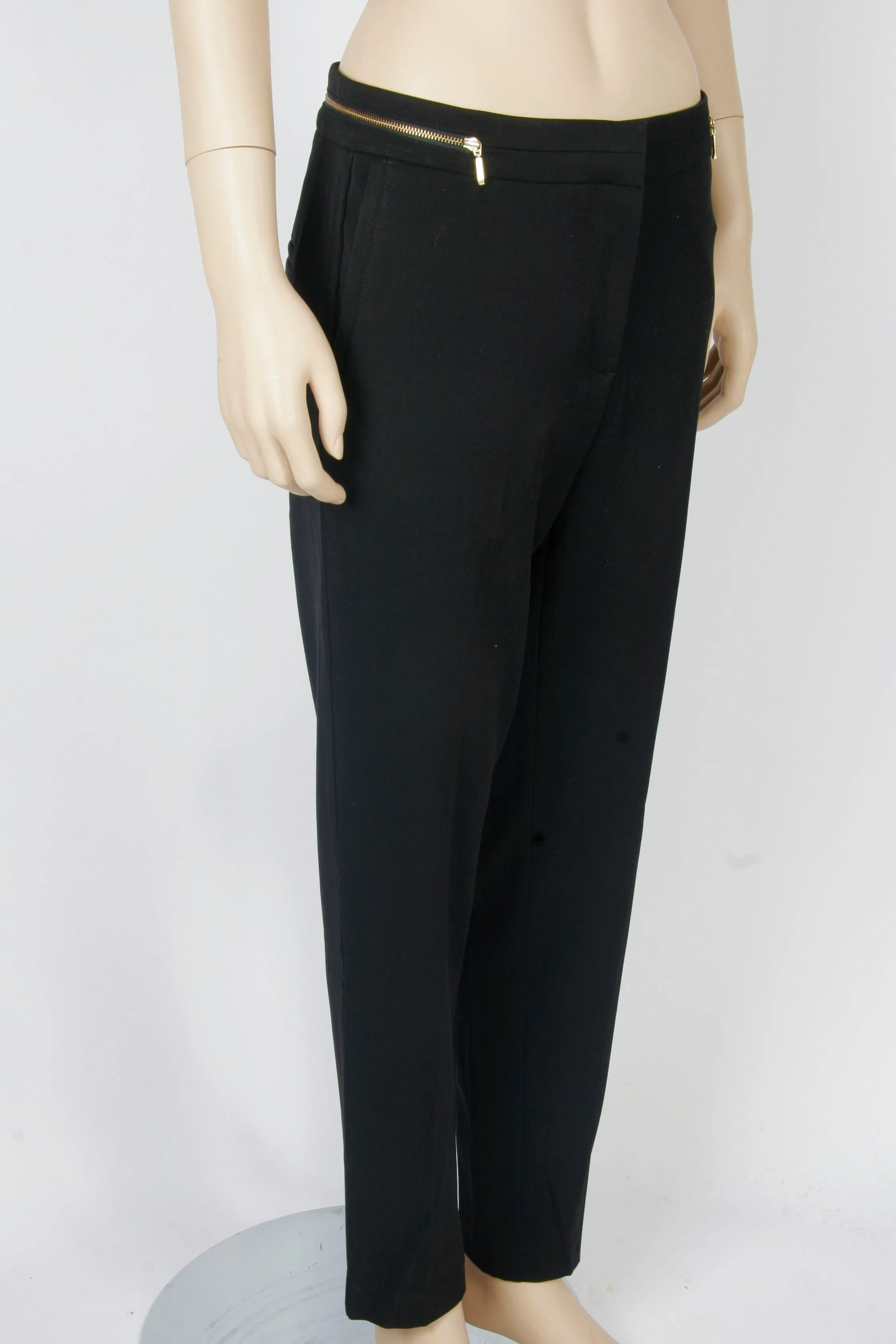 NWT H&M Black Tapered Leg Trousers-Size 8