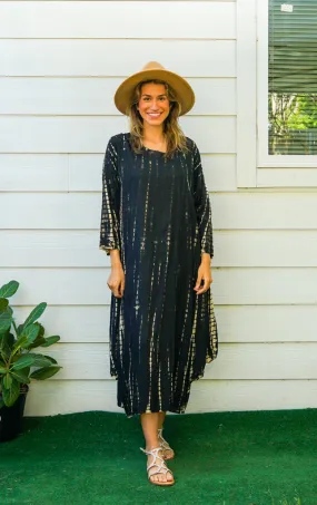 Obsidian Breeze Maxi Dress