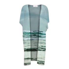 Ocean Calling Long Beach Tofino Short Sleeve Kimono Wrap