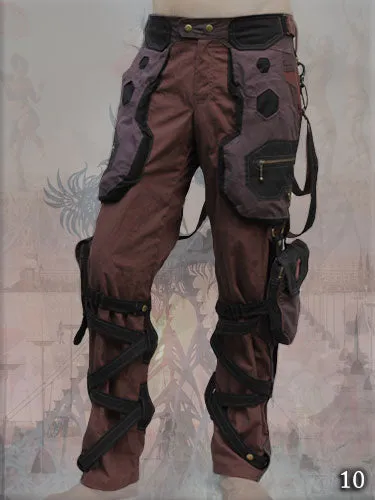 Orgone Pants with multi cargo pockets - apocalyptic clothing