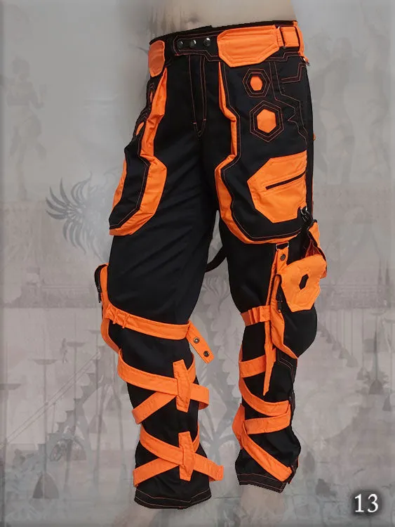 Orgone Pants with multi cargo pockets - apocalyptic clothing