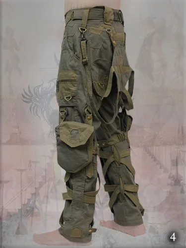 Orgone Pants with multi cargo pockets - apocalyptic clothing