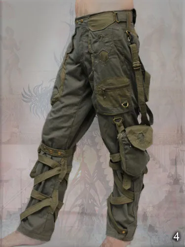 Orgone Pants with multi cargo pockets - apocalyptic clothing