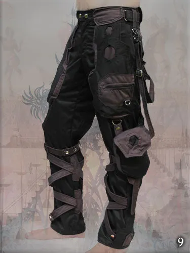 Orgone Pants with multi cargo pockets - apocalyptic clothing