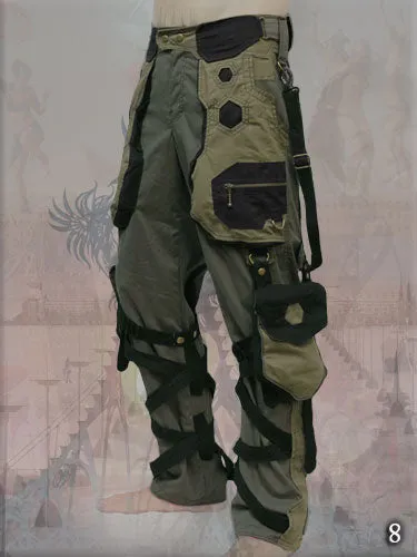 Orgone Pants with multi cargo pockets - apocalyptic clothing