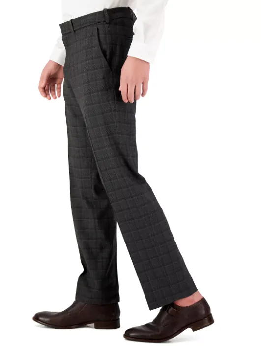 Perry Ellis Portfolio Men's Modern Fit Solid Resolution Pants Charcoal 30 x 30