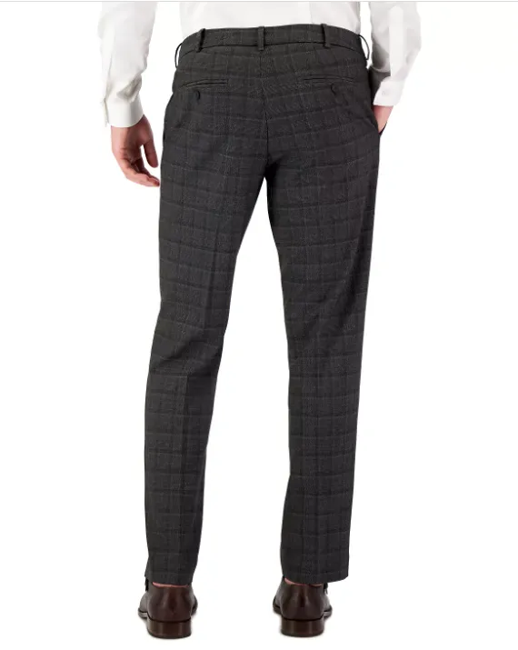 Perry Ellis Portfolio Men's Modern Fit Solid Resolution Pants Charcoal 30 x 30