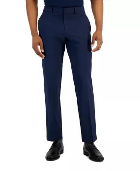 Perry Ellis Portfolio Men's Modern Fit Stretch Dress Pants Navy 33 x 30