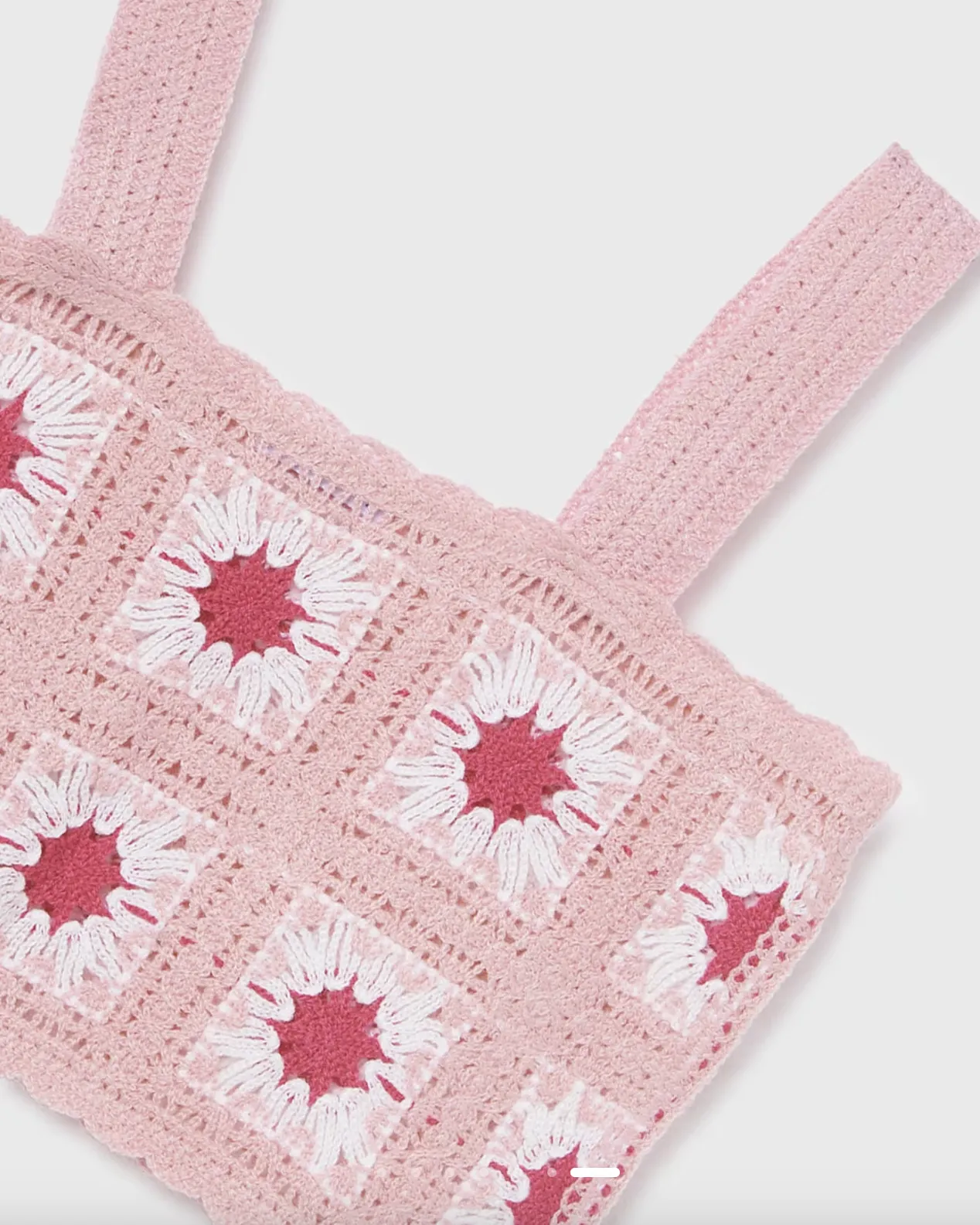 Pink Crochet Tween Top & Tee Set