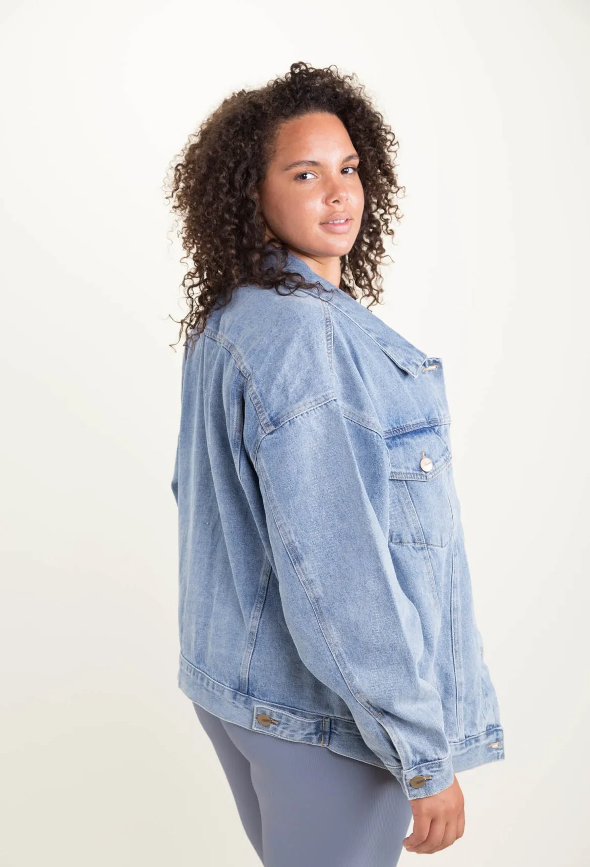 Plus Size 90's Oversized Denim Jacket
