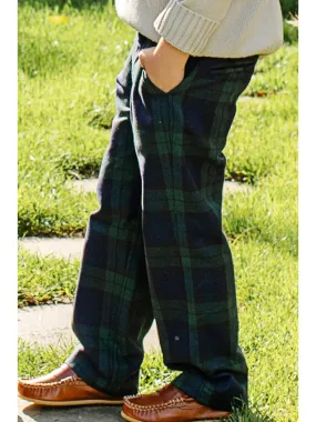 Prep School Pants - Berwick Black Watch with Nantucket Navy Stork