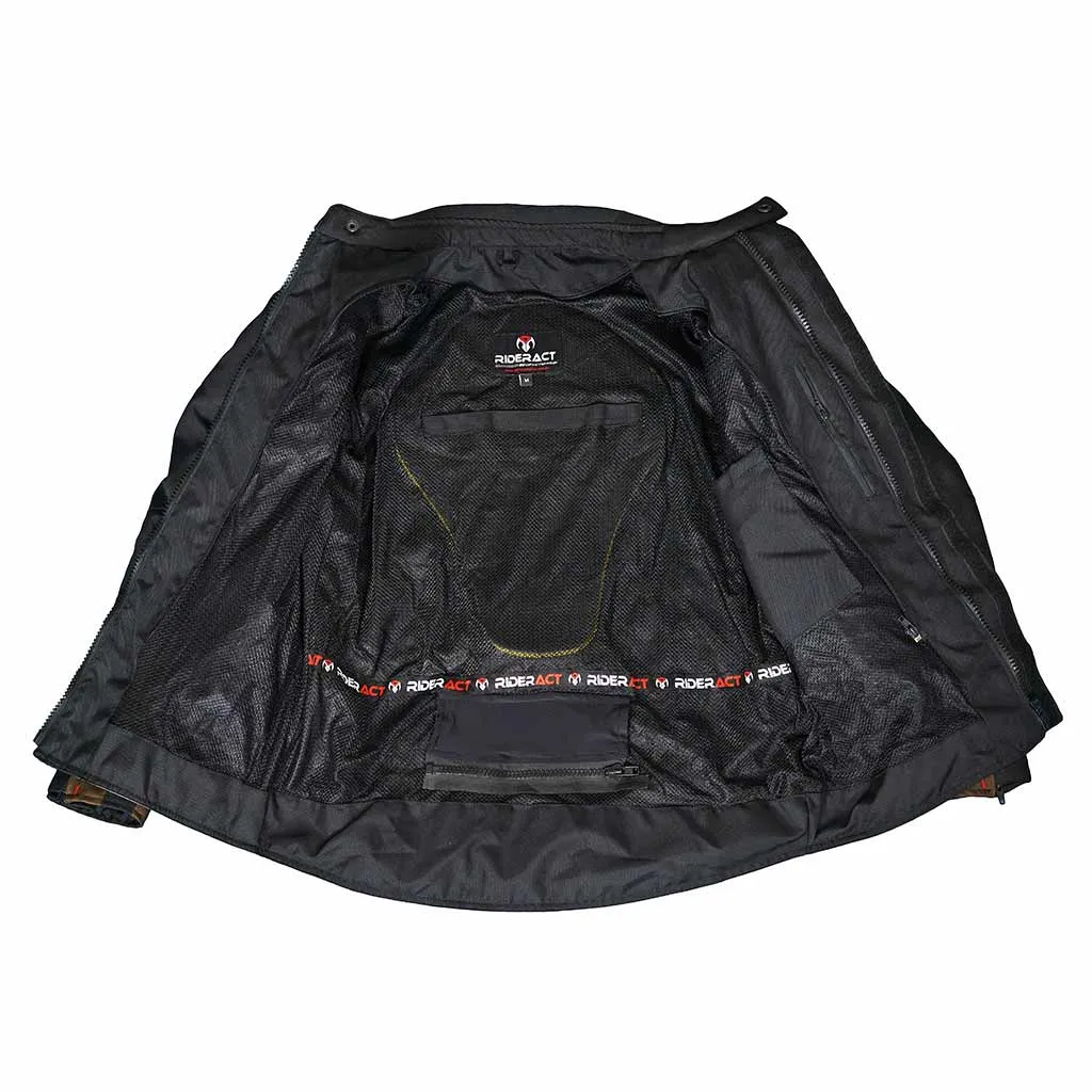 RIDERACT® Waterproof Motorcycle Jacket Textile Motorbike Jacket Expeditor