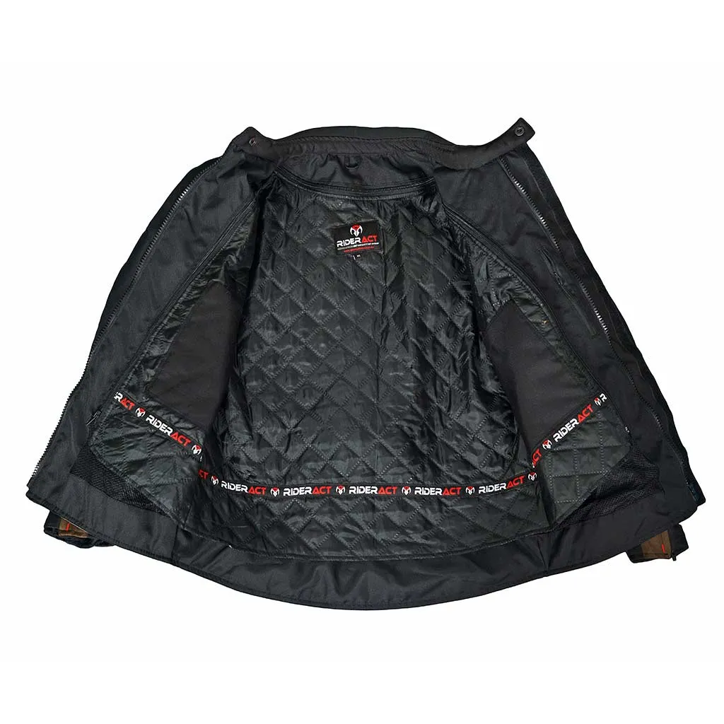 RIDERACT® Waterproof Motorcycle Jacket Textile Motorbike Jacket Expeditor