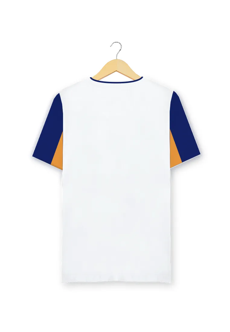 Ryusei Kaos Pria Tamanishi Button CMB White