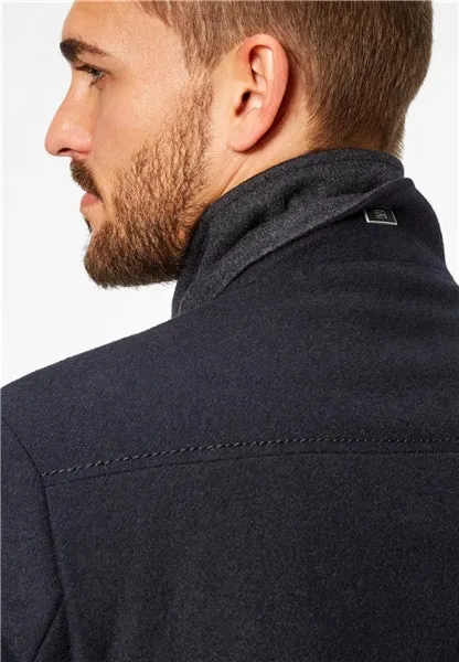 S4 GEORGE Wool DB COAT Navy