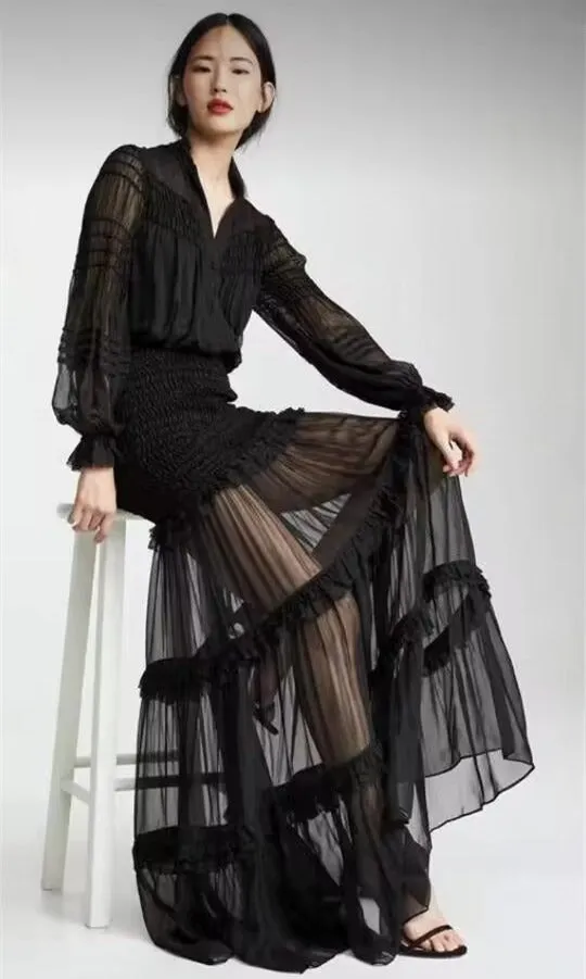 Sinclair Ruffle Sexy Dress