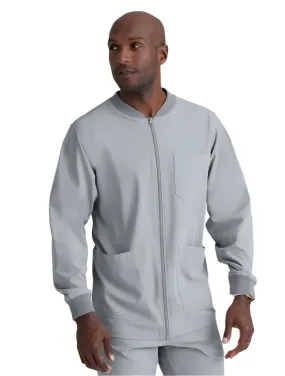 SKECHERS™ by Barco Structure 3-Pocket Crewneck Warmup Scrub Jacket-XL