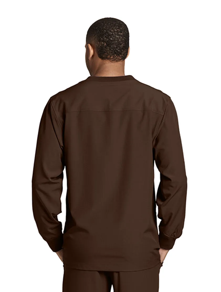 SKECHERS™ by Barco Structure 3-Pocket Crewneck Warmup Scrub Jacket-XL