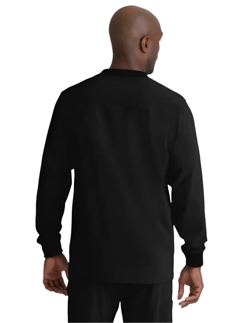 SKECHERS™ by Barco Structure 3-Pocket Crewneck Warmup Scrub Jacket-XL