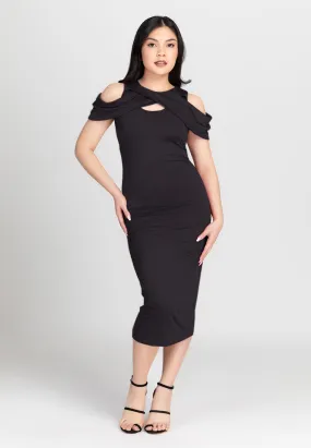 SOLSTICE Ruched Bodycon Dress