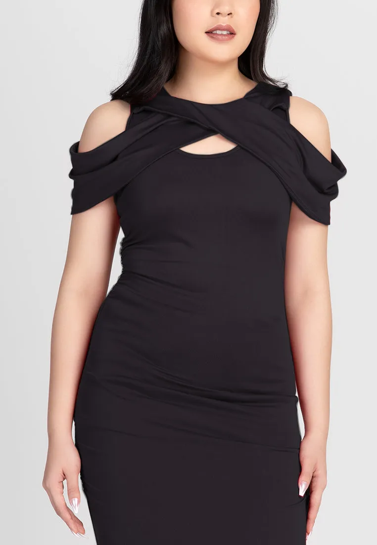 SOLSTICE Ruched Bodycon Dress