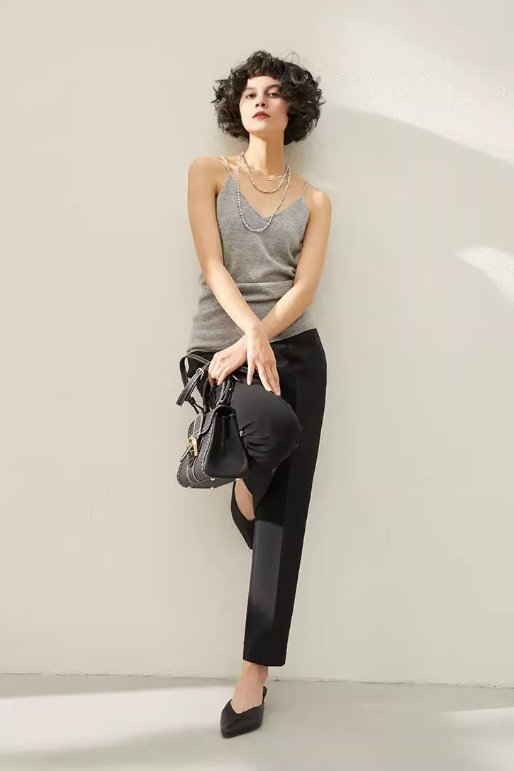 Strap Cashmere Tank Top