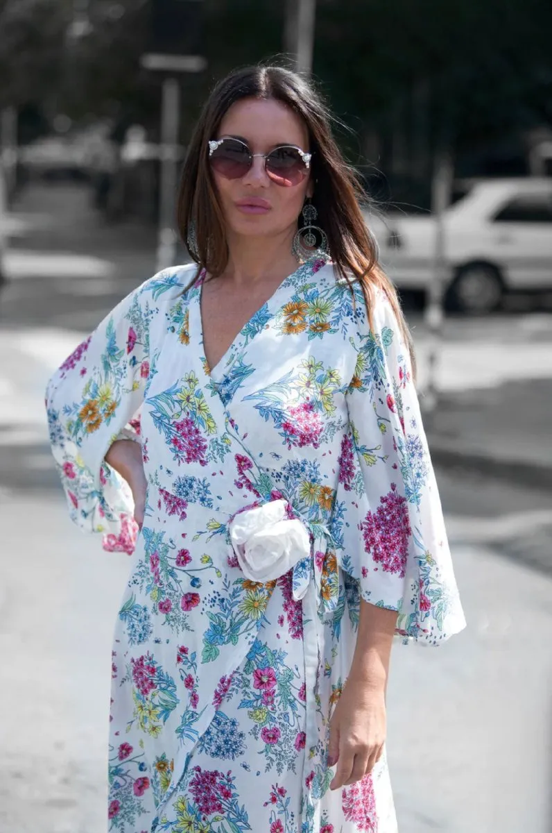 Summer Floral Wrap Dress ASTRID