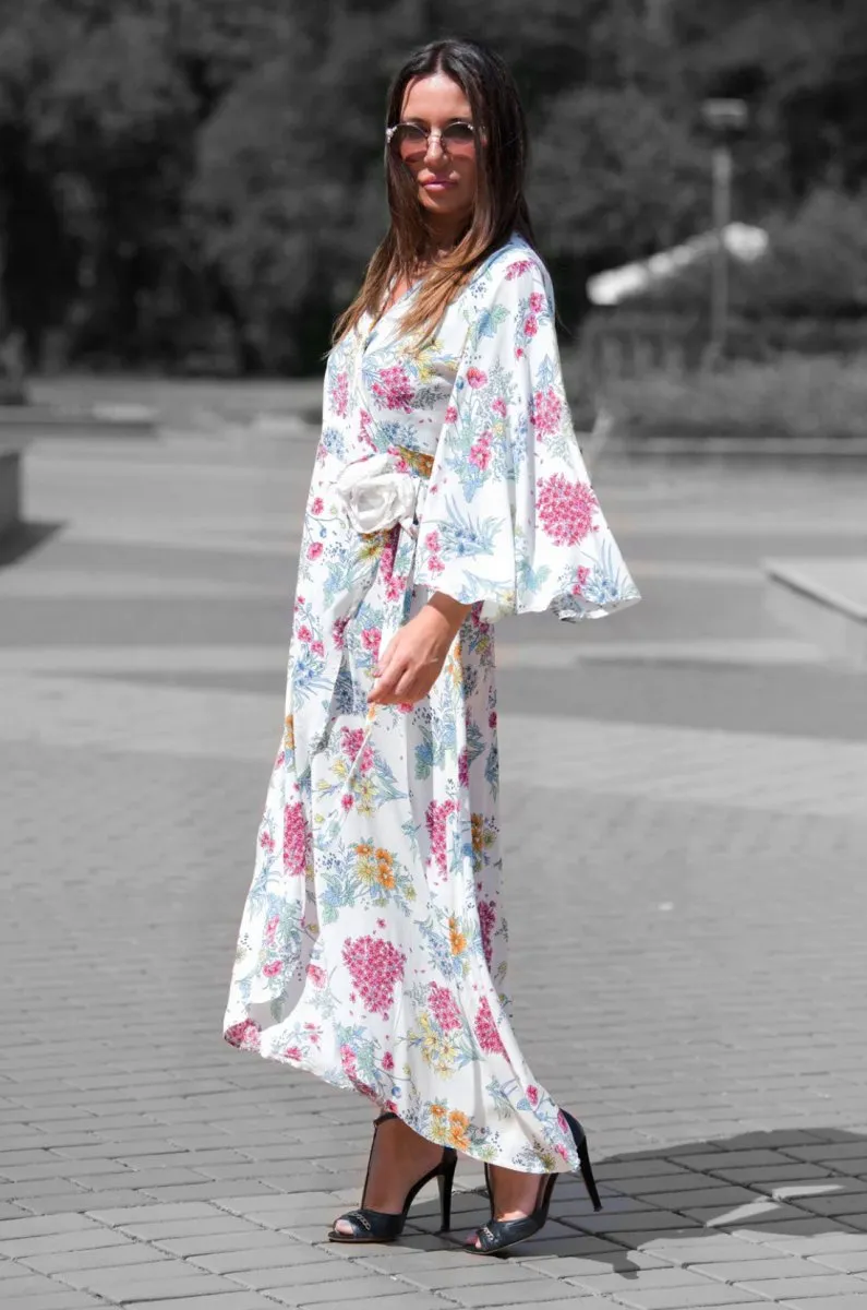 Summer Floral Wrap Dress ASTRID