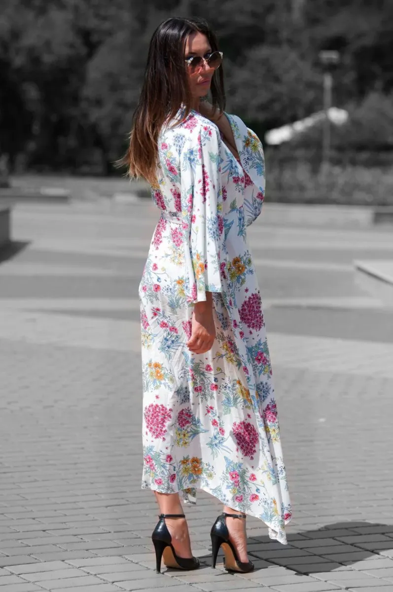Summer Floral Wrap Dress ASTRID