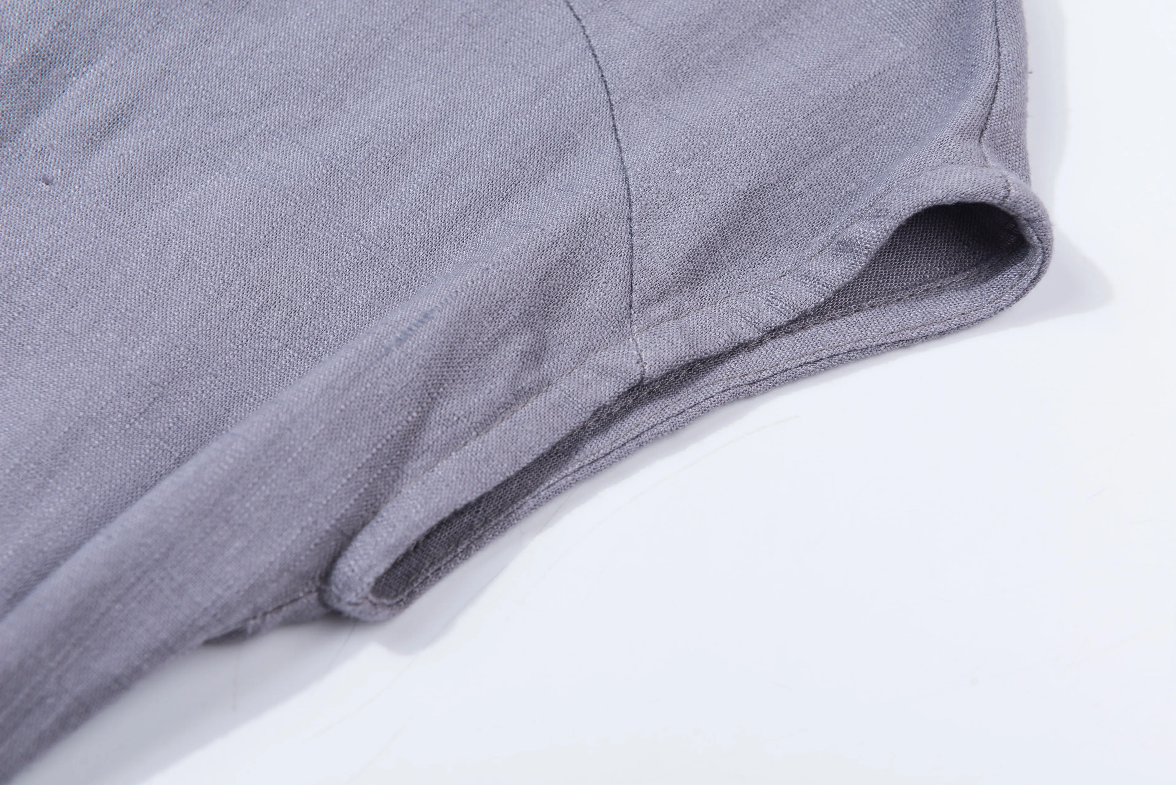 summer top, Linen blouse, gray linen tee, linen shirt women, short sleeve blouse 1920