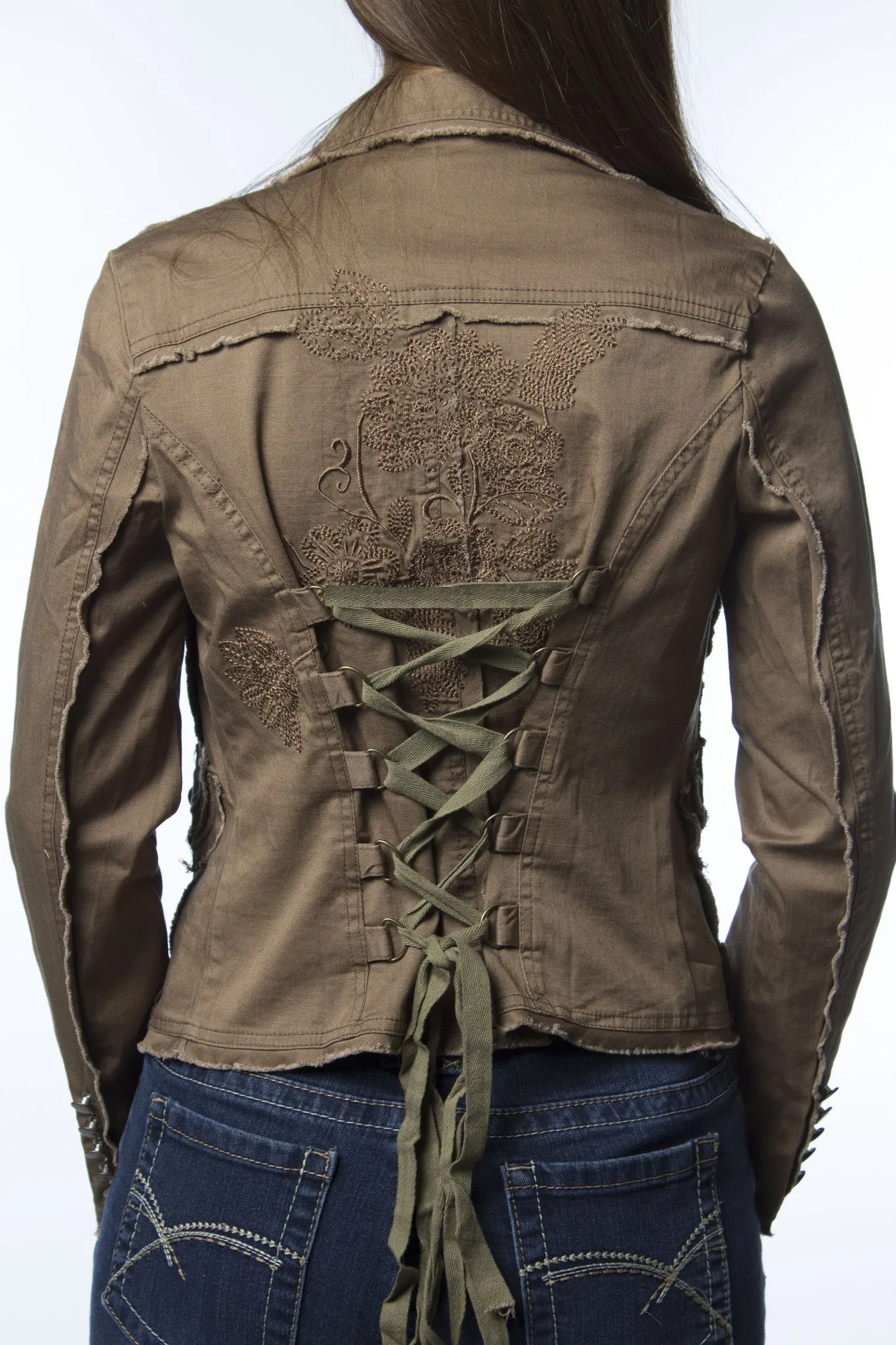 Tailored Corset Cotton Jacket-508