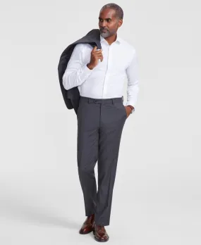 Tallia Mens Classic fit Dress Pants 32 / 32 Grey Solid