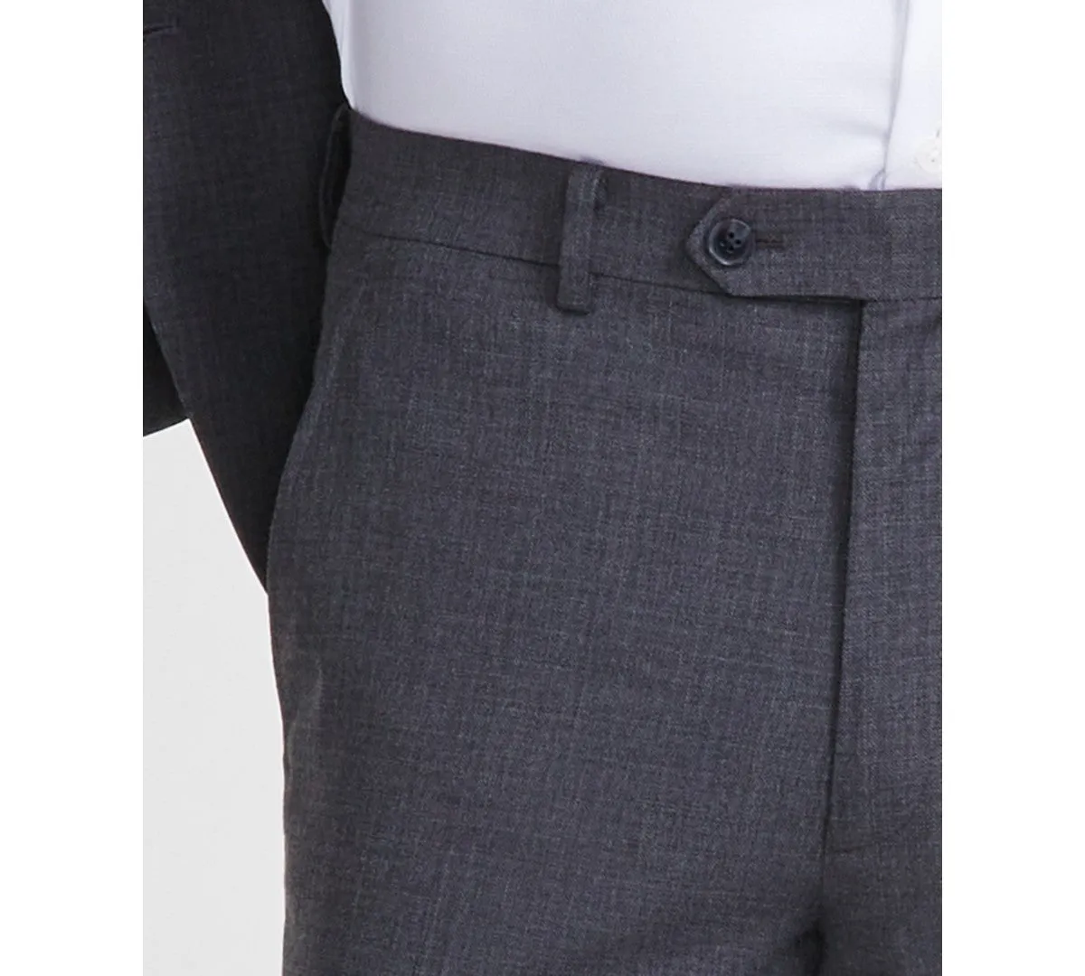 Tallia Mens Classic fit Dress Pants 32 / 32 Grey Solid