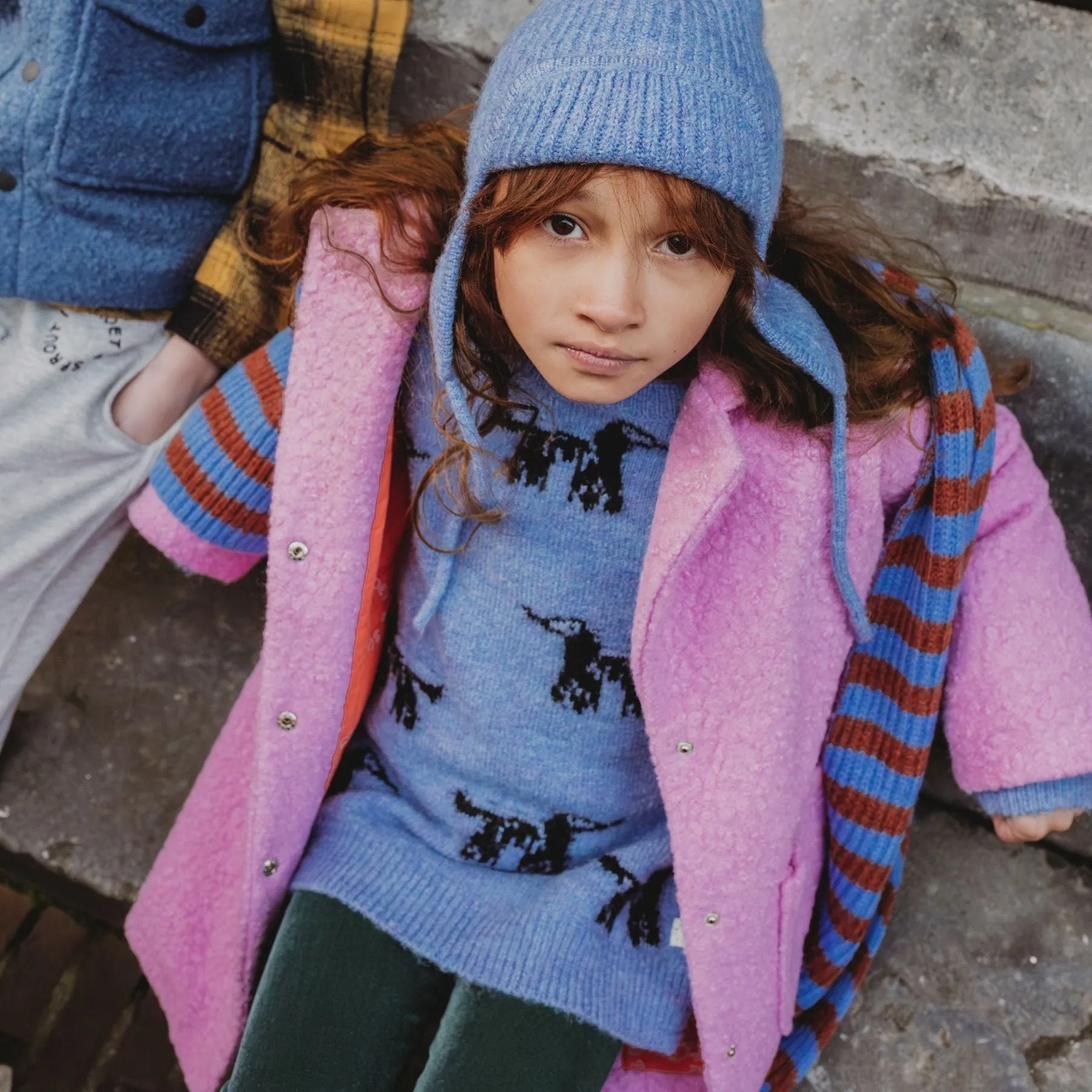 Teddy Coat Purple Pink