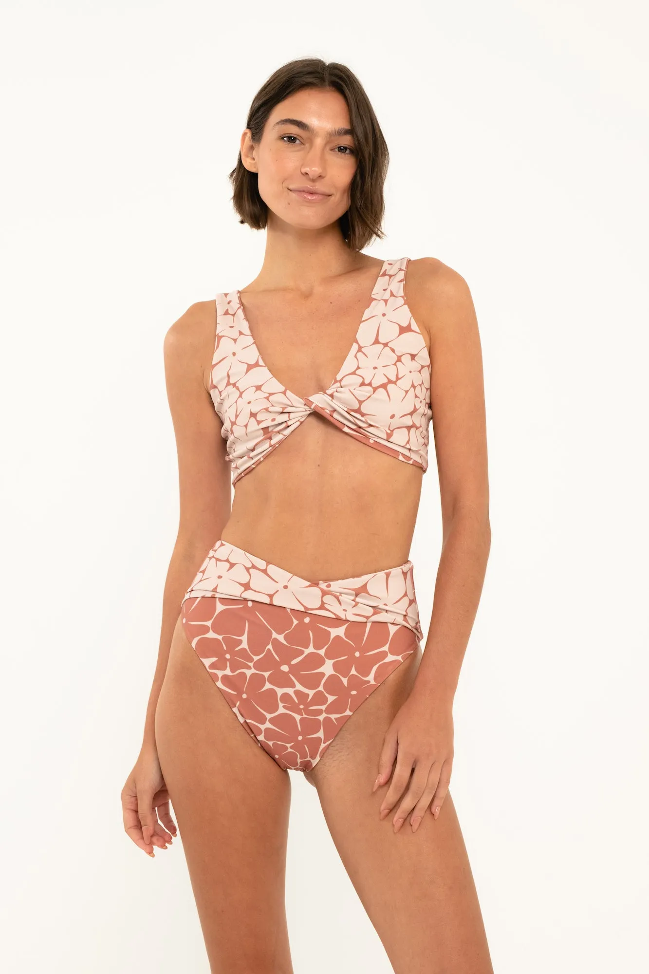 Tess Top // Wavy Floral