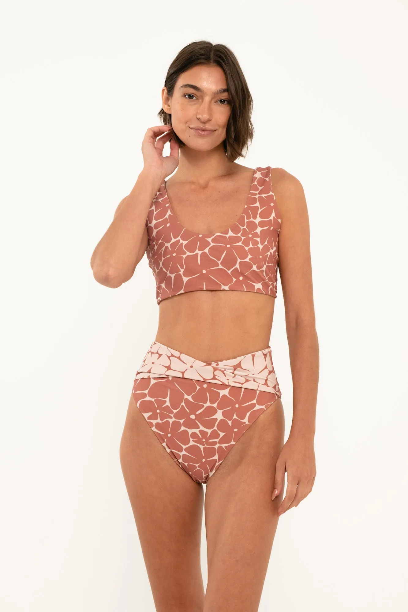Tess Top // Wavy Floral