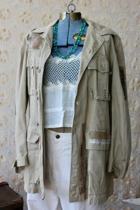 The Highlands Foundry Japanese Boro Patched British Ghurka Jacket THF116