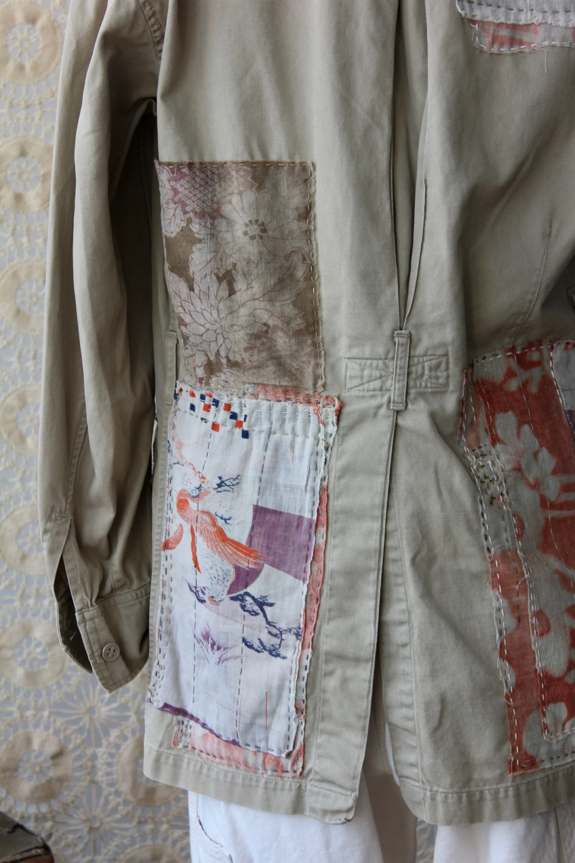 The Highlands Foundry Japanese Boro Patched British Ghurka Jacket THF116
