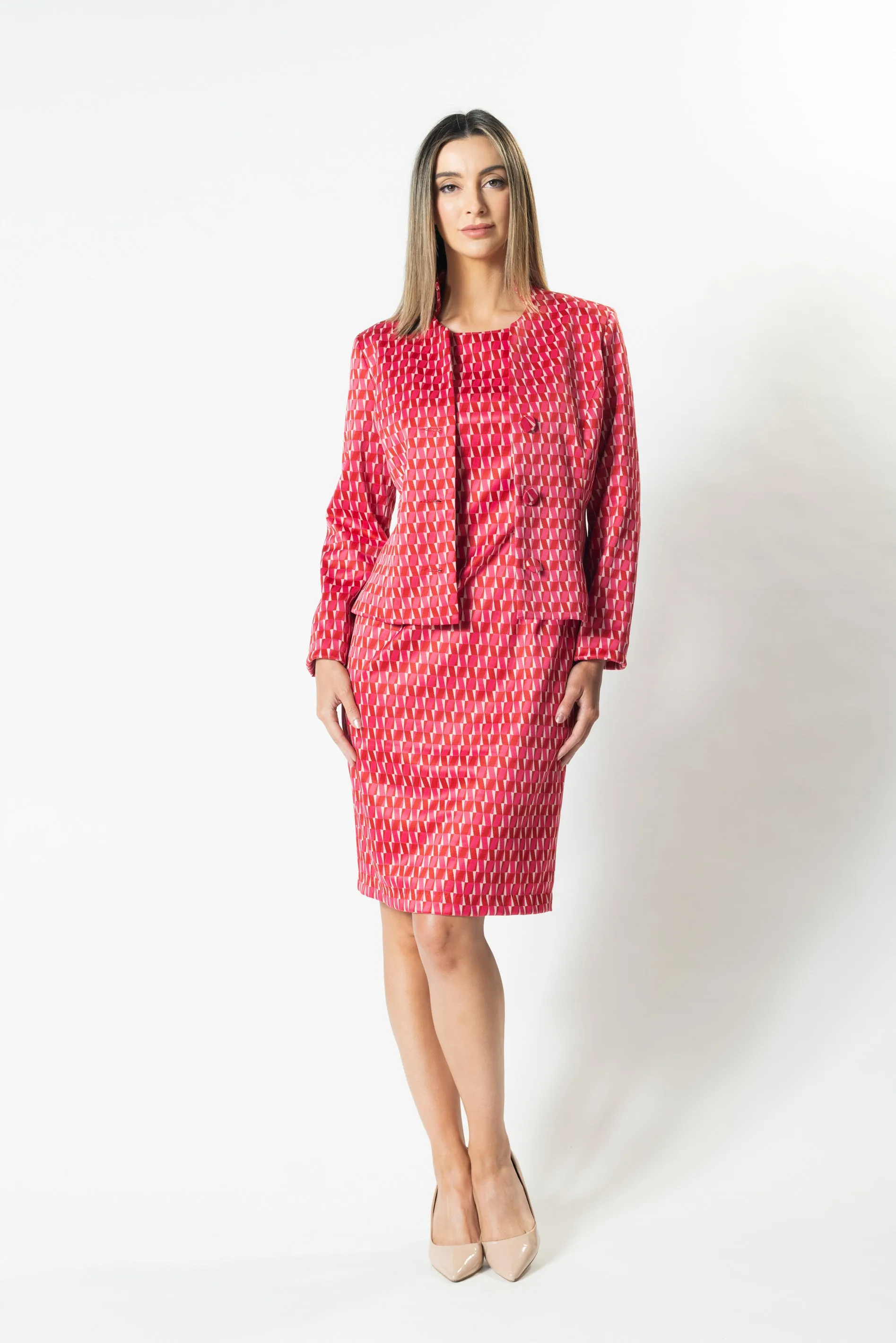UPTOWN Standing Collar Button Jacket