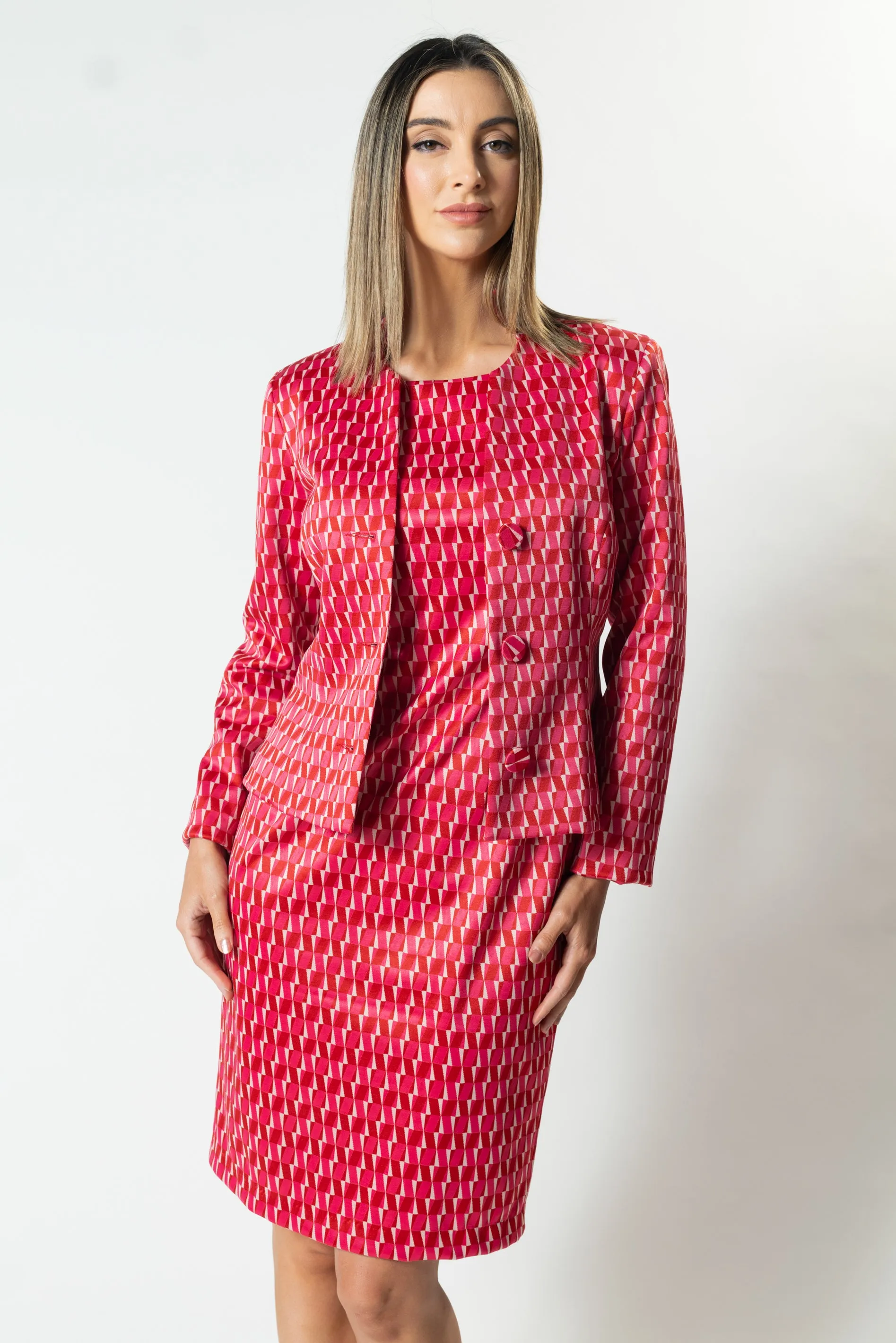 UPTOWN Standing Collar Button Jacket