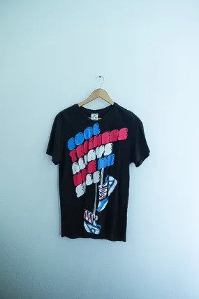 Vintage Adidas mens Sneakers Graphics black medium tees