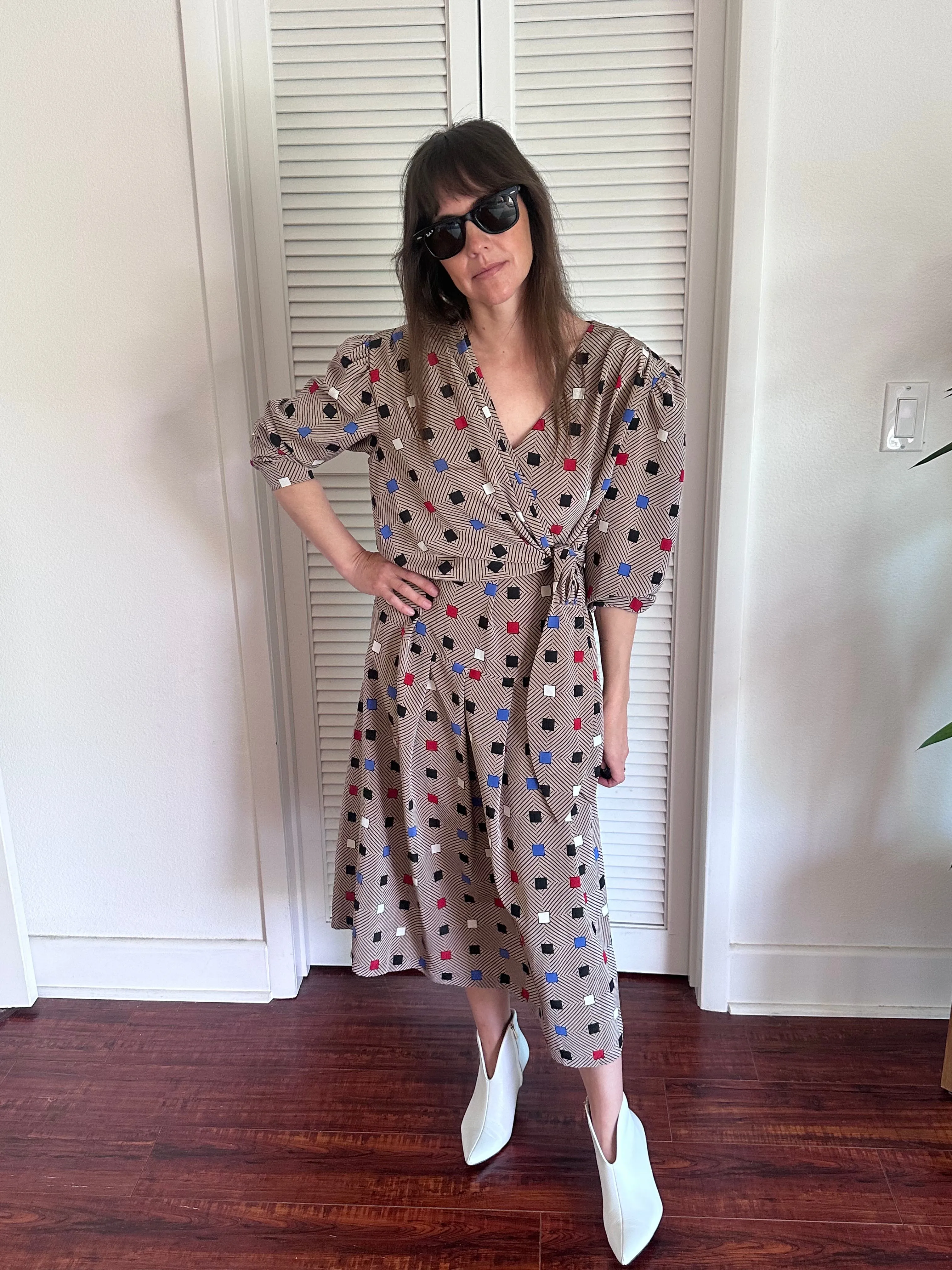 Vintage Jean Nidetch Wrap Dress