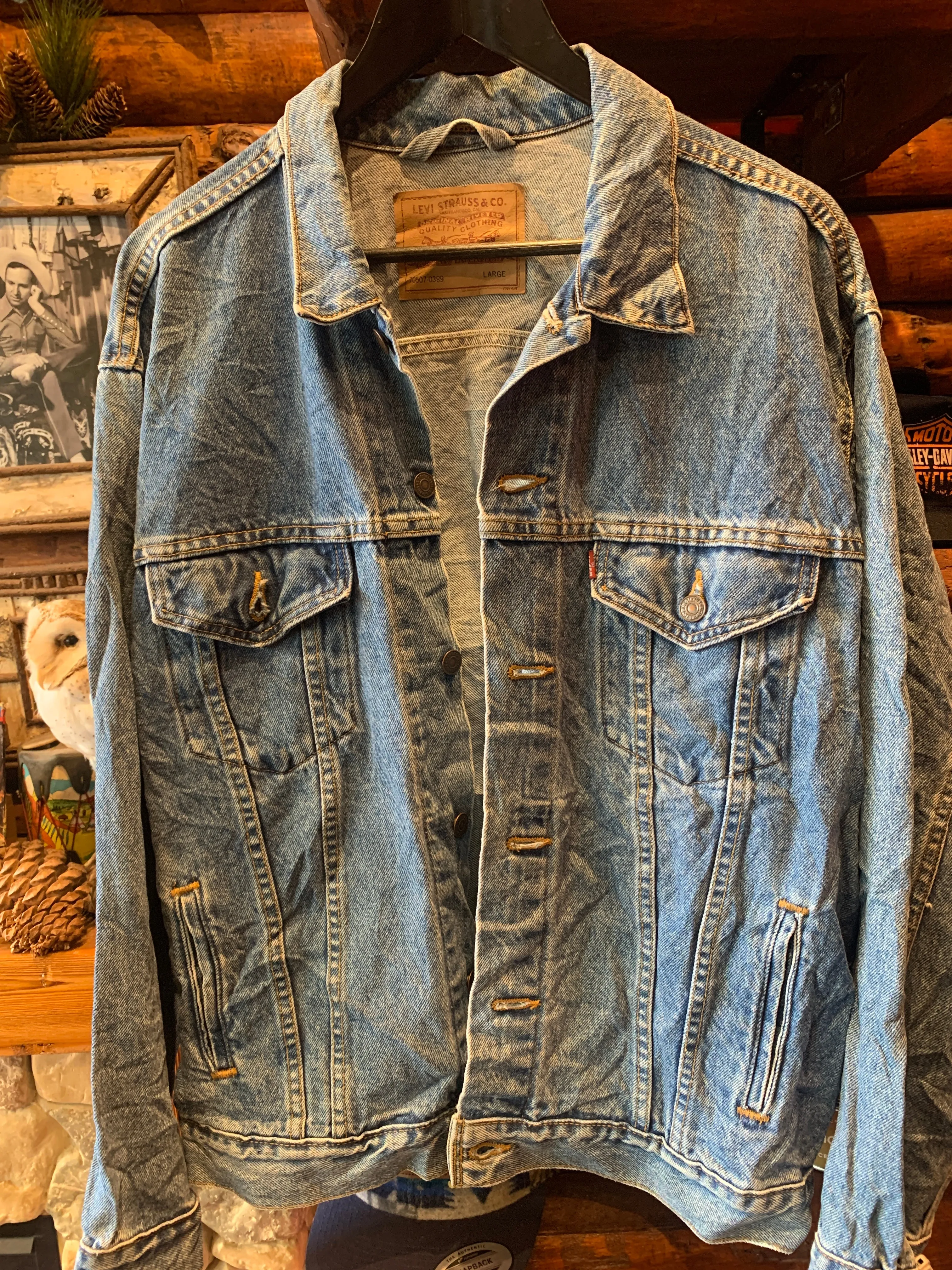 Vintage Levis Denim Jacket, Large