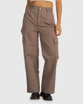 Womens Twill Cargo Pants